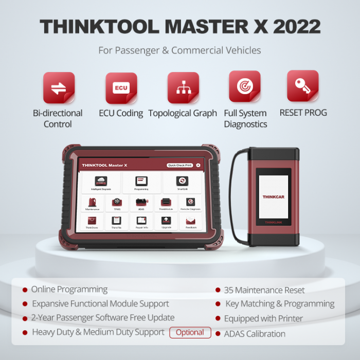 ThinkTool Master X - мультимарочний сканер з J2534 PassThru DoIP CanFD