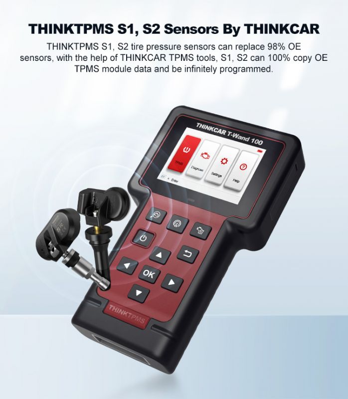 Сканер TPMS Thinkcar T-Wand 100 + 4 датчика