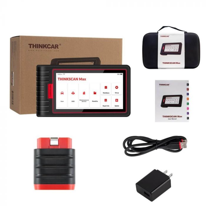 Мультимарочний сканер Thinkscan MAX з електромобілями + 28 сервісних функцій + безкоштовні оновлення назавжди