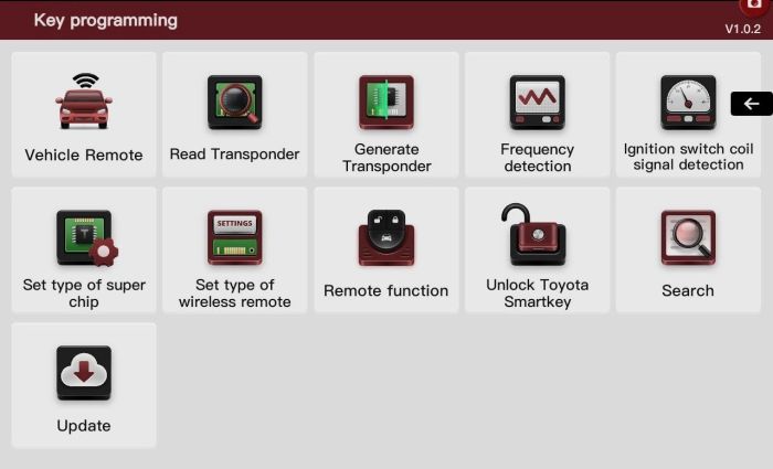 THINKCAR TKey 101— програматор автомобільних ключів з 4 типовими режимами захисту від крадіжки та 6 віддаленими ключами.