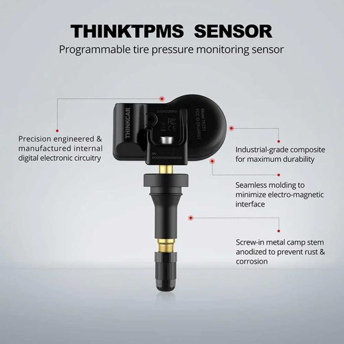 Датчик TPMS (315-433 МГц)  THINKCAR THINKTPMS S3 Rubber(Гумовий шток)