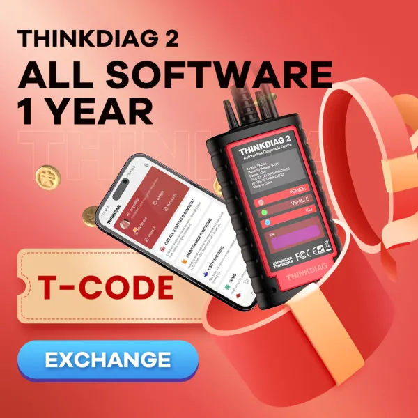 T-Code для Thinkdiag 2 (1 рік, програма Thinkdiag +)