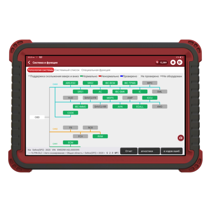 ThinkTool Master2 - мультимарочний сканер з онлайн програмуванням і підтримкою CAN FD