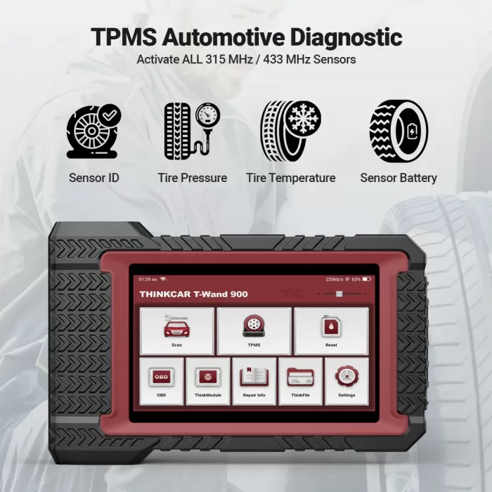 Діагностичне обладнання +TPMS Thinkcar TWAND 900
